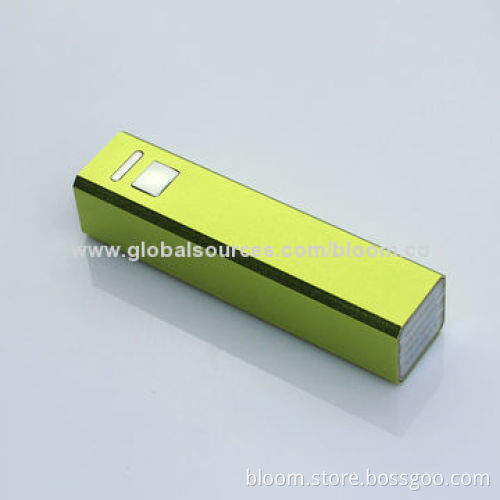 Promotional Metal USB Battery Charger for iPhone, 2,200/2,600mAhNew